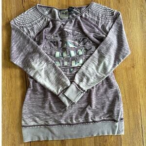 Vtg Harley-Davidson Motors Purple Long Sleeve Top Size Medium